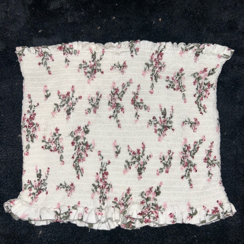 Strapless crop top